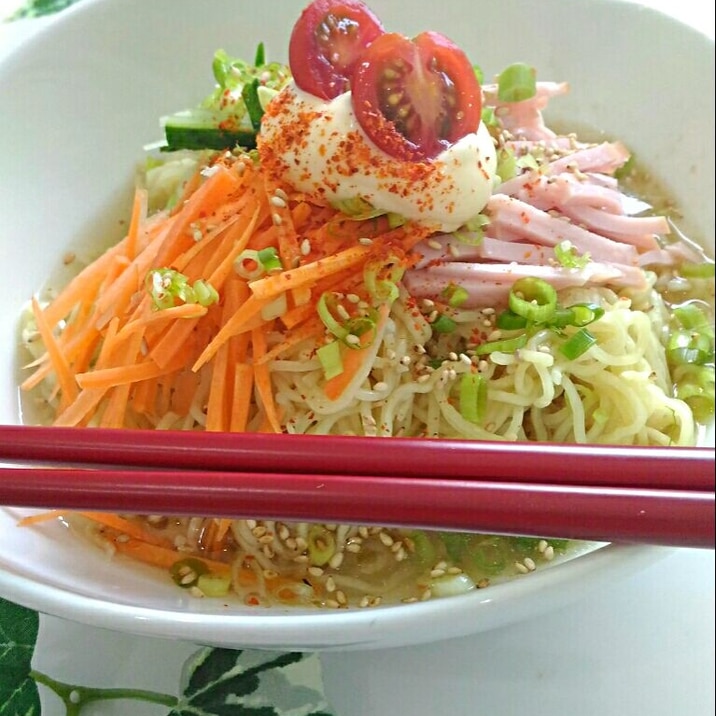 我が家の味噌ラーメンスープで！極旨☆冷やしラーメン